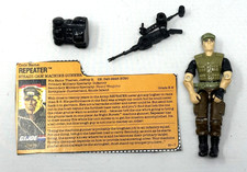 GI JOE ARAH Night Force Repeater Action Figure complete w/ file 1989