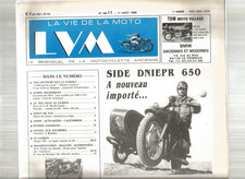 LA VIE DE LA MOTO N°88-11 SIDE DNIEPR 650 / ENT. BSA / "BORDES" ONT 20 ANS
