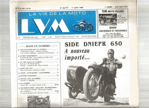 Vie moto n - moto, n°88-11