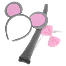  3 Pcs Oreille De Souris Serre Tete Bandeau D'oreilles Rat Kit Costumes