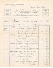 Invoice.AM19872.Paris.1912.F Mud.Furniture.Decoration.Curtains.Hanging.S