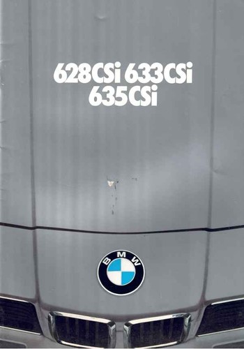 Catalogue brochure bmw 628 csi - brochure,