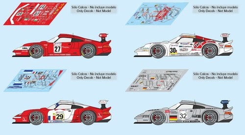 Autocollants porsche 911 - porsche, gt1