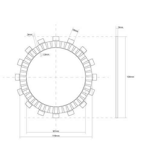 Disque embrayage joint - disque, d'embrayage