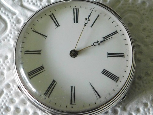 Montre gousset argent clé - a,