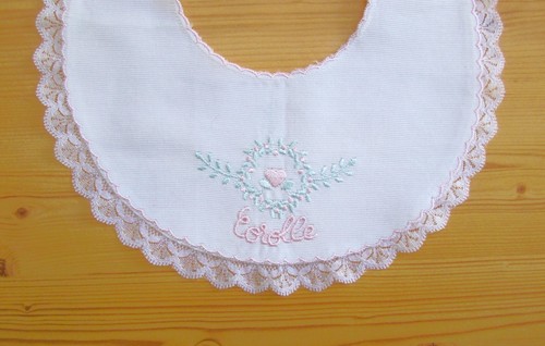 Bavoir poupée corolle blanc - poupée,