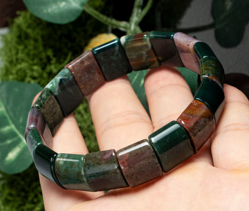 Bracelet perles agate - de,