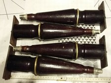 LOT DE 4 PIEDS  VINTAGE BOIS TABLE BASSE,ENFILADE SCANDINAVE 35 cm