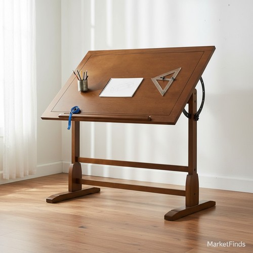 Vintage drafting table solid - drafting,