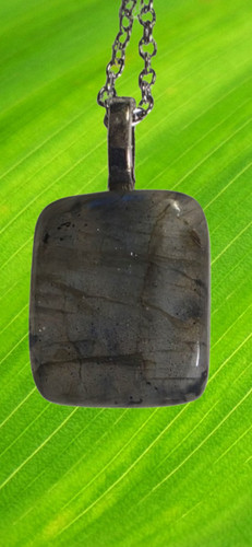 Collier pendentif labradorite - collier,
