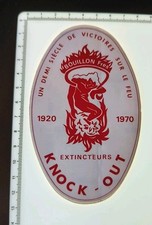 Vintage 70s Fire Extinguishers Knock-out Broth Fresh Sticker Stickers