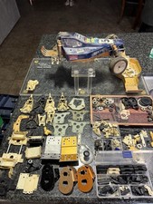 Vintage RC10 Team Associated Gold A Pan 6 Gear Long Arm Huge Parts Lot 410-M5