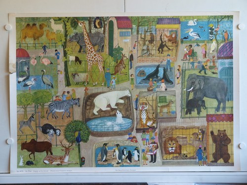Affiche scolaire murale - murale, 1967