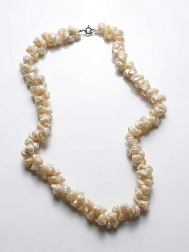 Collier vintage coquillages - collier,
