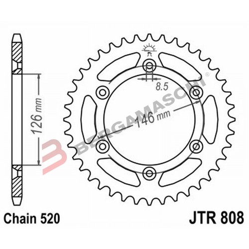Couronne transmission moto - de,