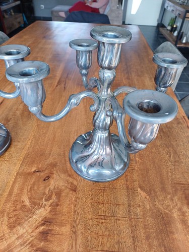 Ancienne paire candélabres