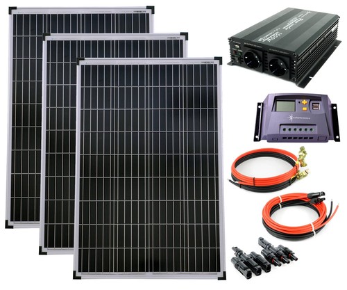 Set 100w poly solaire - set,