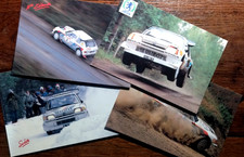 Lot 4 C.P. Peugeot World Rally Champion 1985 1986 Sweden Acopole N. Zealand