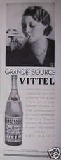 1933 LARGE SOURCE VITTEL ADVERTISEMENT WASHES YOUR RHYMES LIKE YOUR HANDS - ADVERTISING