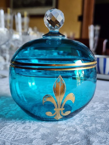 Bonbonnière sucrier cristal - bonbonnière,