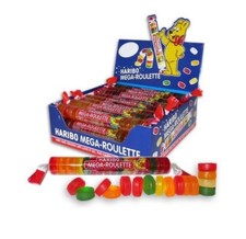 Haribo Gummi Roulettes, Mega-Roulette, 1.59 oz. Roll (Pack of 24)
