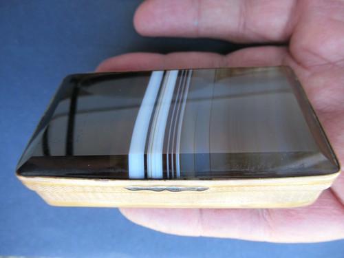 Ancien tabatiere agate - tabatiere,