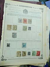 50 vieux timbres du Luxembourg