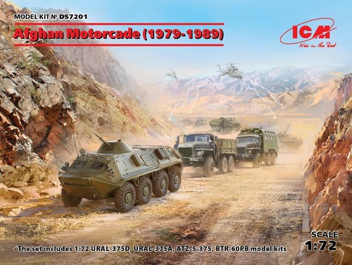Icm kit afghan motorcade - 1:72,