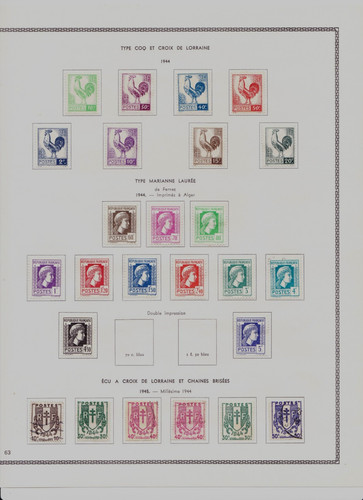France 1944 1945 lot - france,