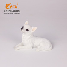 2.3" Simulation Chihuahua Model Mini Animal Dog Statue Desktop Decoration