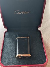 briquet Cartier Noir Et  Or