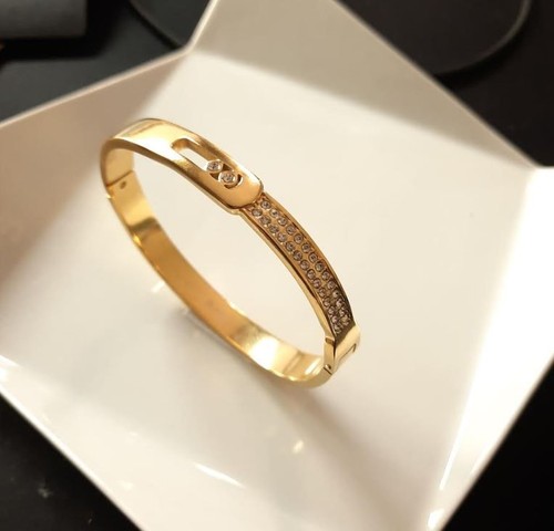 Bracelet jonc rigide acier - rigide,