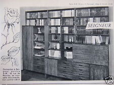 ADVERTISEMENT 1962 EXHIBITION FURNITURE LORD LIBRARY - ADVERTISING