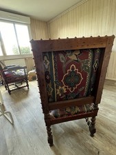 PAIRE 2 Fauteuil Bois Assise