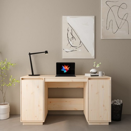 Bureau 140x50x75 bois - bureau,