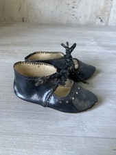 Antique French shoes registered brand boot for old doll
