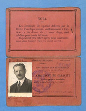 PARIS / A DRIVING LICENCE from 1912