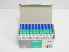 Maxell UR 46 Cassettes, Box of 10 - New Old Stock, Free Shipping