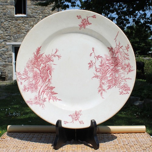 Grande assiette ancienne - , terre