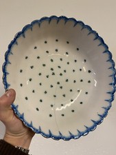 Large Plate Repair Staple Moustaches Antique Vintage Canopy Dishes