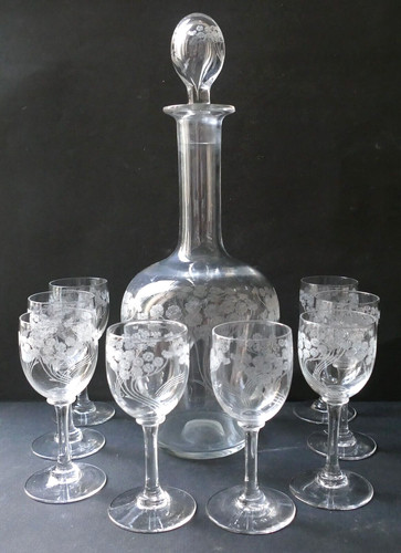 Service liqueur art nouveau - liqueur,