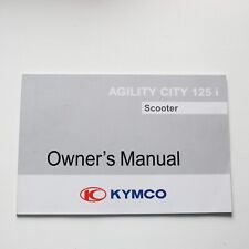 Genuine 2012 Kymco Agility City 125i English Owners Manual Version:T300KL25GAA1