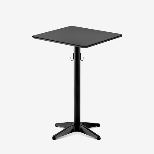 Table haute 105cm noire bar