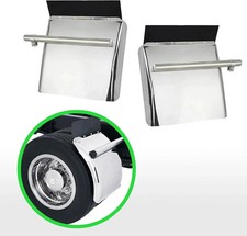 Quarter Fender 24"x24" For Semi Truck Stainless Steel Freightliner Volvo VNL Set