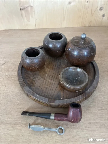 Ensemble tabac pipe - pipe, vintage