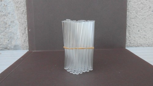 Tubes verre percés - 50,