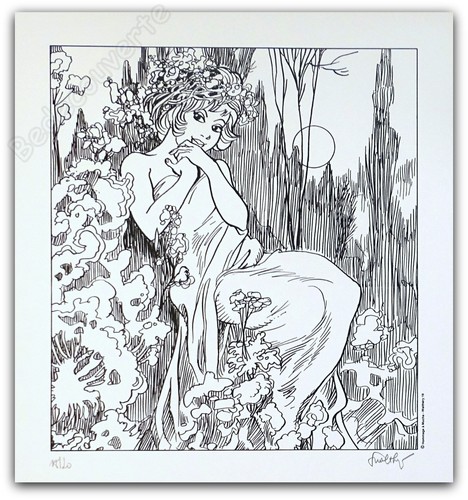 Affiche sérigraphie walthéry - affiche,