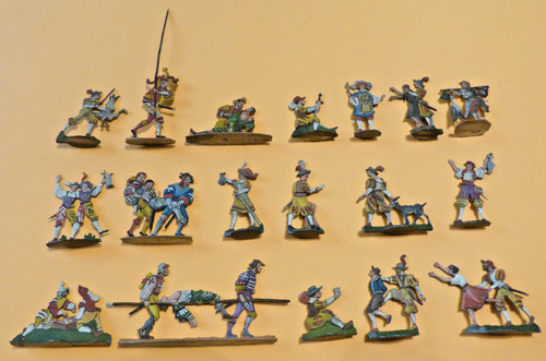 Plats étain zinnfiguren - plats,