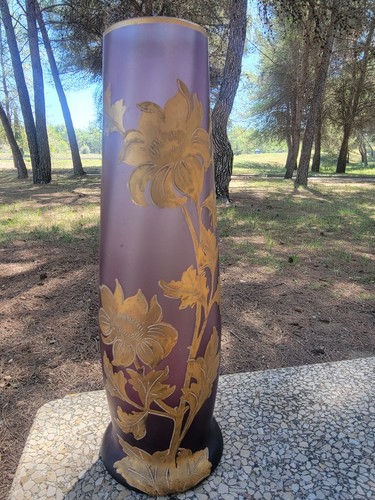 Vase art nouveau verre - vase, en