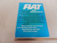 ORIGINAL BROCHURE LEAFLET Fiat Dino 2300 1500 600 500 850 1100 124 1800 ETC